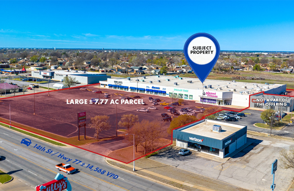 Ponca City Retail Center large 7.77 AC Parcel
